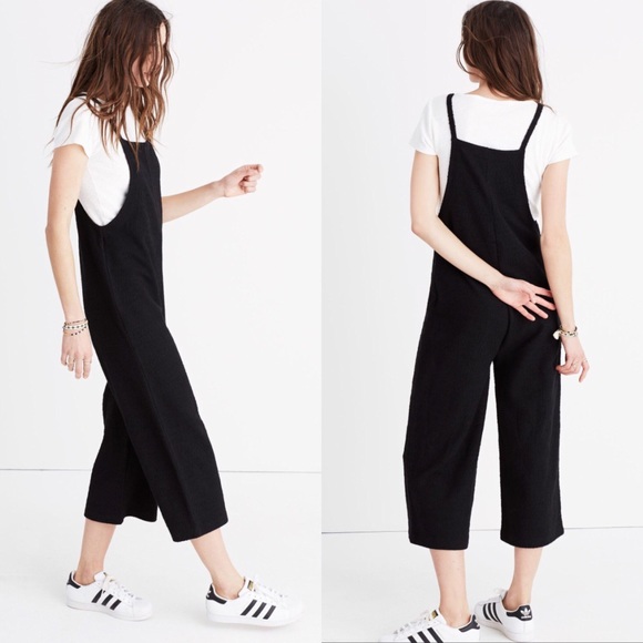 wide leg overall jumpsuit
